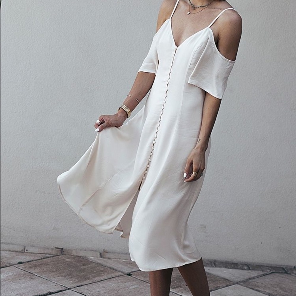 Button down midi dress